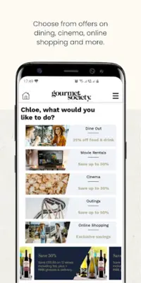 gourmet society android App screenshot 0